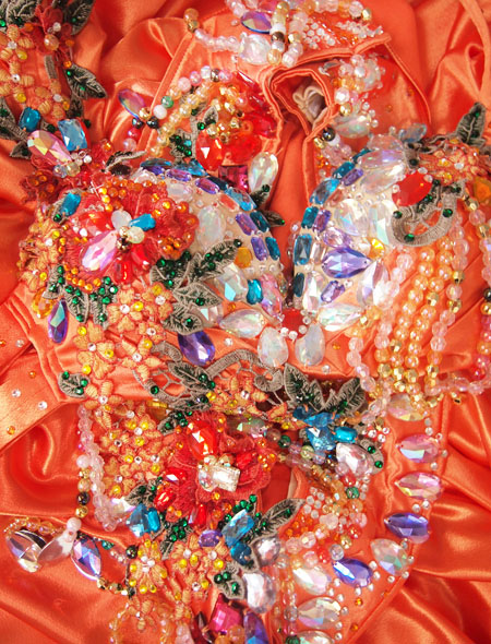 オレンジカラフルヨリ　MiLLANAベリーダンス衣装