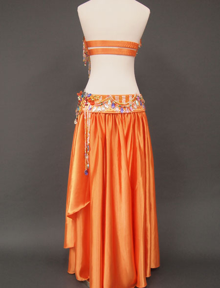 オレンジカラフル7　MiLLANAベリーダンス衣装