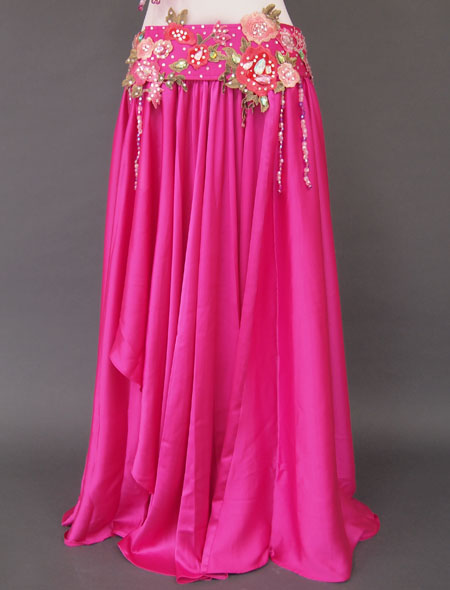 ピンクグリーンベリーダンス衣装3　ミラーナ