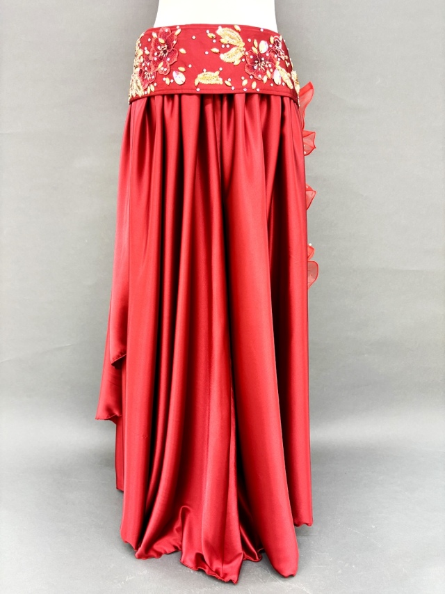 ベリーダンス 衣装 スカートのみ 赤 新着 ベリーダンス 衣装 コスチューム トップス ロングスカート