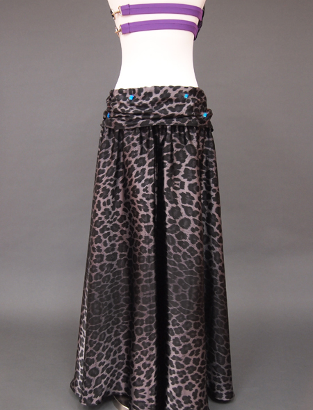 黒ヒョウ柄ベリーダンス衣装2　ミラーナ