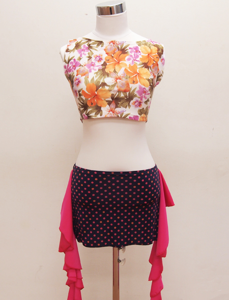 絵画の様なトップス2　ミラーナベリーダンス衣装