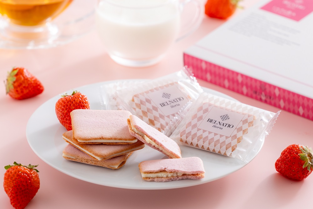 ミルクの恵み　いちごラングドシャ 　8枚入り