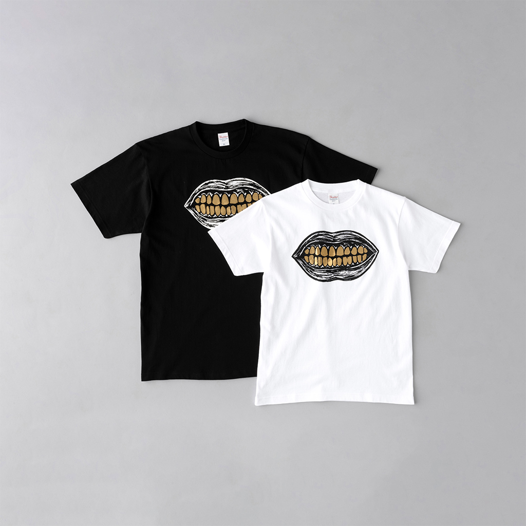 大竹伸朗はいしゃTシャツ白_Shinro Ohtake Haisha T-shirt WHITE
