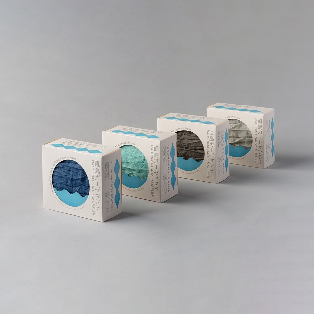 直島ガーゼマフラー_Naoshima Gauze Scarf