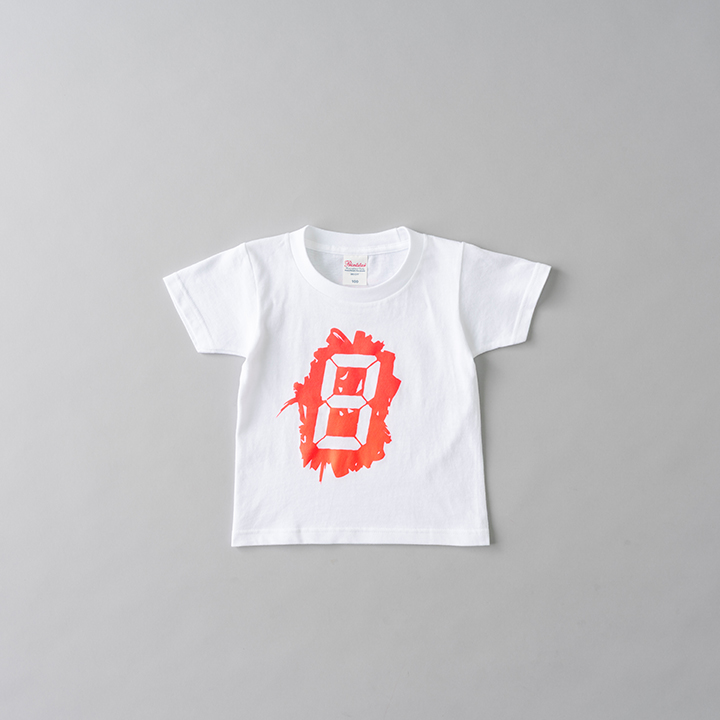 宮島達男Tシャツ　キッズ　ピンク_Tatsuo Miyajima T-shirt KIDS PINK