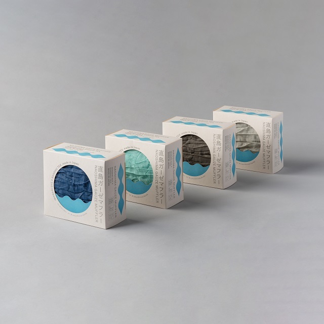 直島ガーゼマフラー_Naoshima Gauze Scarf ベネッセハウス オンライン