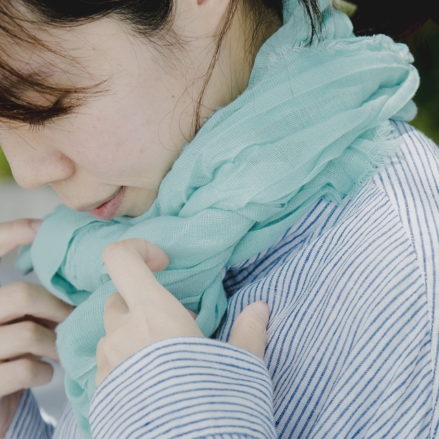 直島ガーゼマフラー_Naoshima Gauze Scarf ベネッセハウス