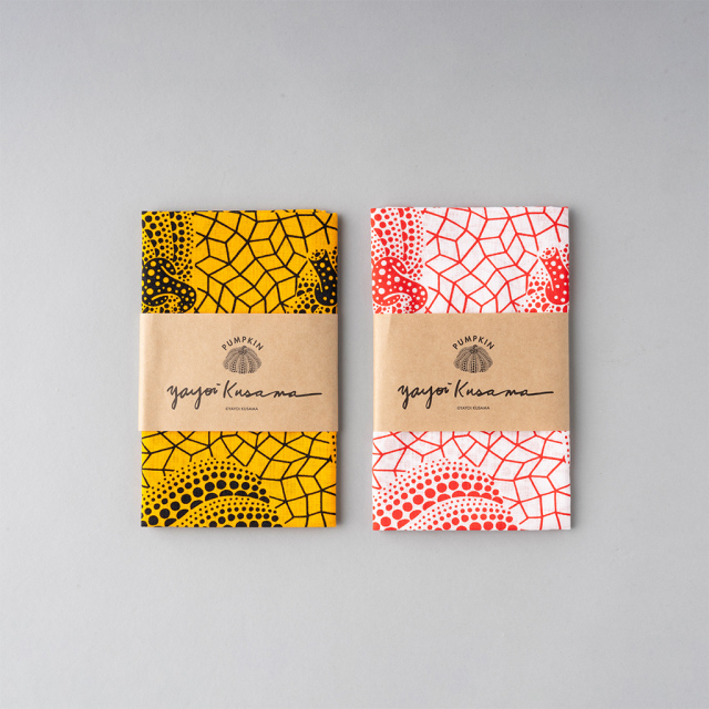 草間彌生南瓜手ぬぐい_Yayoi Kusama Pumpkin Tenugui (Hand Towel)