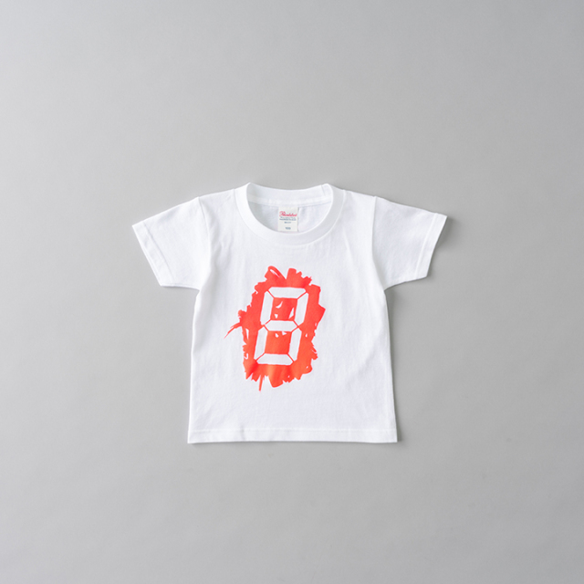 宮島達男Tシャツ　キッズ　ピンク_Tatsuo Miyajima T-shirt KIDS PINK
