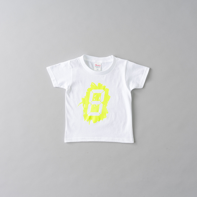 宮島達男Tシャツ　キッズ　イエロー_Tatsuo Miyajima T-shirt KIDS YELLOW