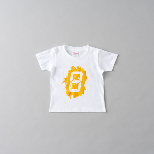 宮島達男Tシャツ　キッズ　オレンジ_Tatsuo Miyajima T-shirt KIDS ORANGE