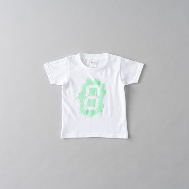 宮島達男Tシャツ　キッズ　グリーン_Tatsuo Miyajima T-shirt KIDS GREEN
