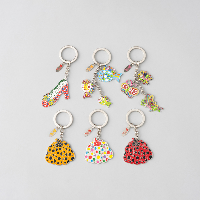 草間彌生　直島限定　南瓜 キーリング　2種セット　kusama yayoi 草間彌生南瓜キーリング_Yayoi Kusama Pumpkin Keychain