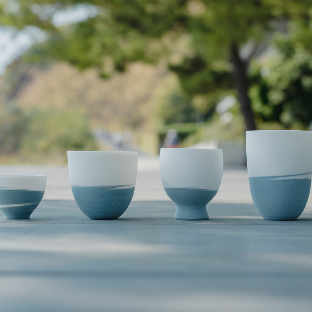 HANASAKA キャンバスプレート　240ｍｍ　① ４枚 SAKAZUKI(Sake Cup) ベネッセハウス オンラインショップ