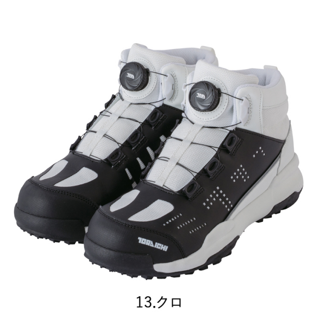 寅壱 TORA 0288-965 ダイヤル式ミッドカットスニーカー 25.0～28.0cm