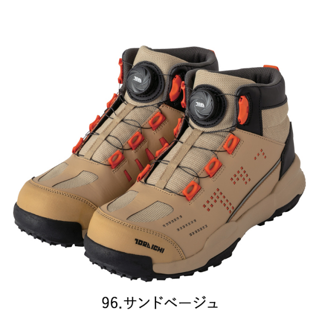 寅壱 TORA 0288-965 ダイヤル式ミッドカットスニーカー 25.0～28.0cm