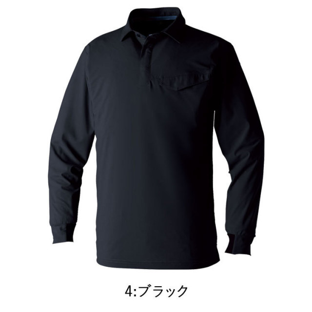 G.GROUND 桑和 SOWA 0495-50 長袖ポロシャツ（ポケット有） SS-3L 長袖