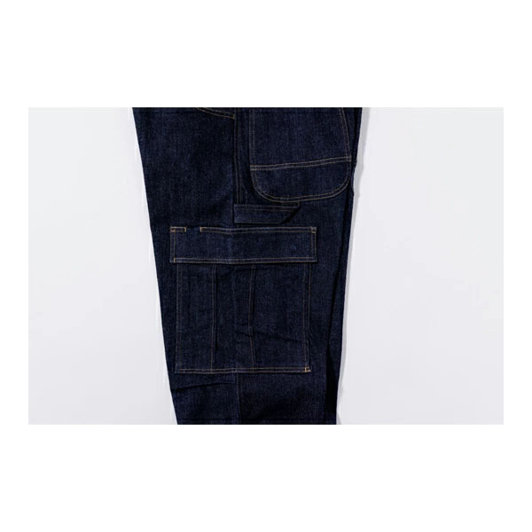 桑和 BEAMS DESIGN 2702-08 デニムカーゴパンツ M-LL 年間定番