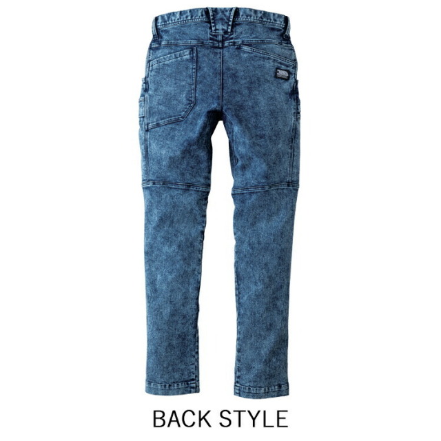 stone  デニム パンツ 寅壱 8922-219 デニムカーゴパンツ ストレッチ ケミカルストーン