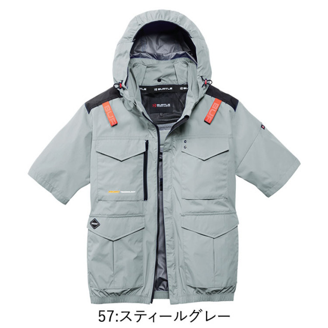 BURTLE バートル AIRCRAFT AC2106 AC半袖ブルゾン（ユニセックス） S