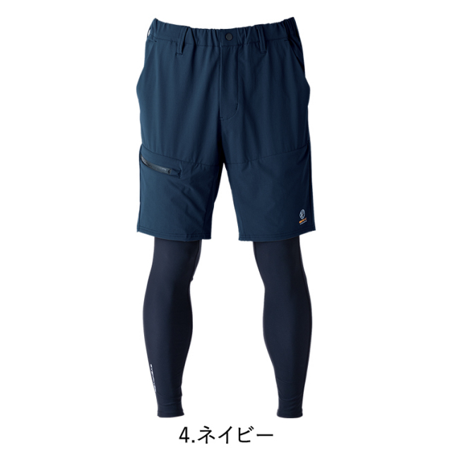 イーブンリバー EVENRIVER EX35 フェイクレイヤードショートパンツ M