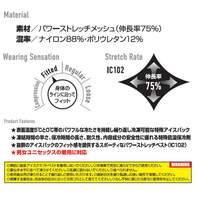 BURTLE バートル ICECRAFT IC102S アイスクラフトベスト＆アイスパック
