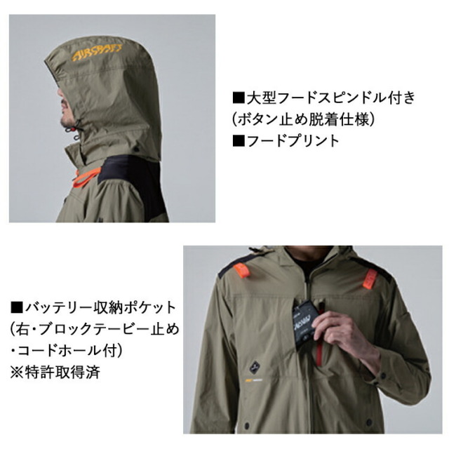 BURTLE バートル AIRCRAFT AC2084 ACベスト（ユニセックス）ハイバック