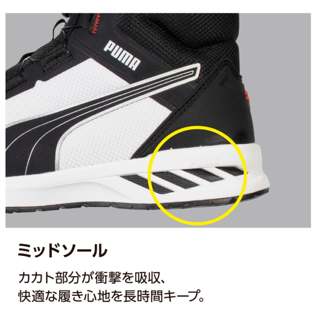 PUMA SPRINT2.1 DISC MID スプリント2.1 ディスク ミッド 安全靴 作業