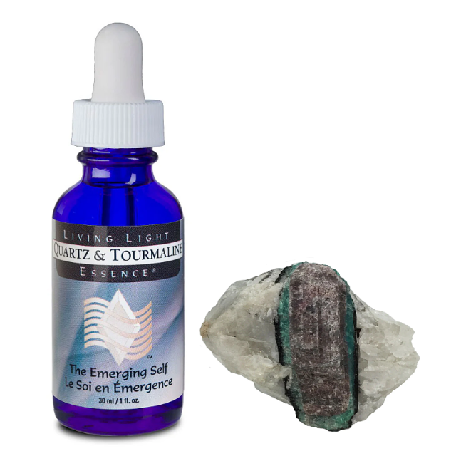 ブラック/クォーツ＆トルマリン