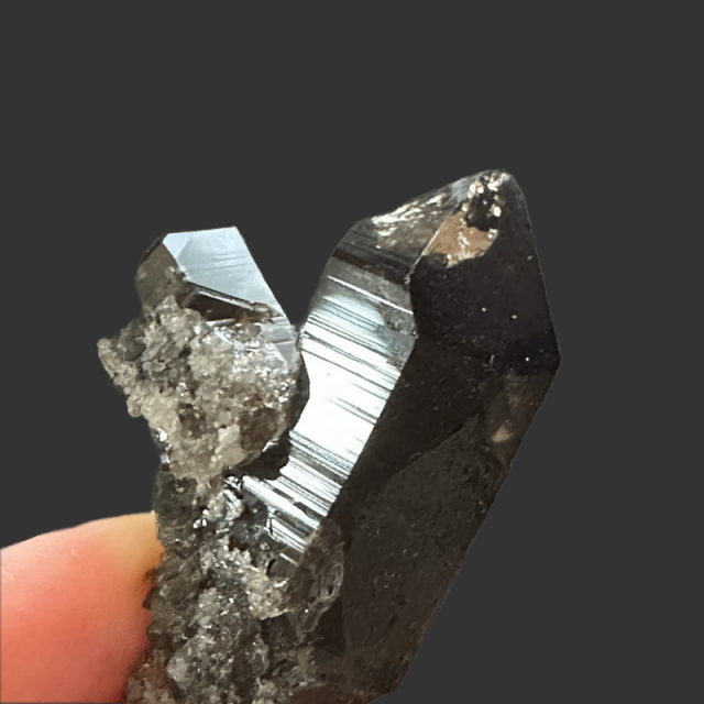 アルプススモーキークォーツダブルポイント