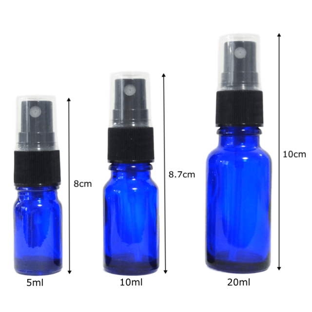 スプレー容器/スプレーボトル 20ml 遮光ガラス