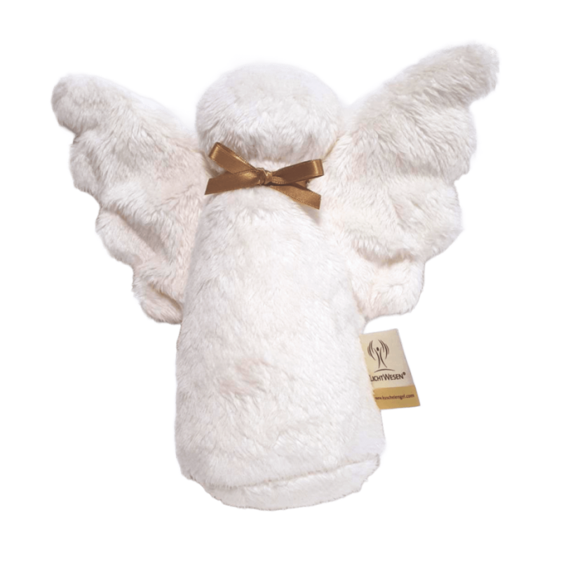 ふわふわ天使のぬいぐるみ　願いを叶える天使　17cm　ゴールドリボン付き