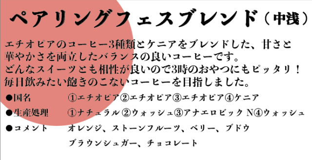 【Coffee Pairing Fes 後夜祭】ペアリングフェス限定ブレンド 中浅煎り 210g