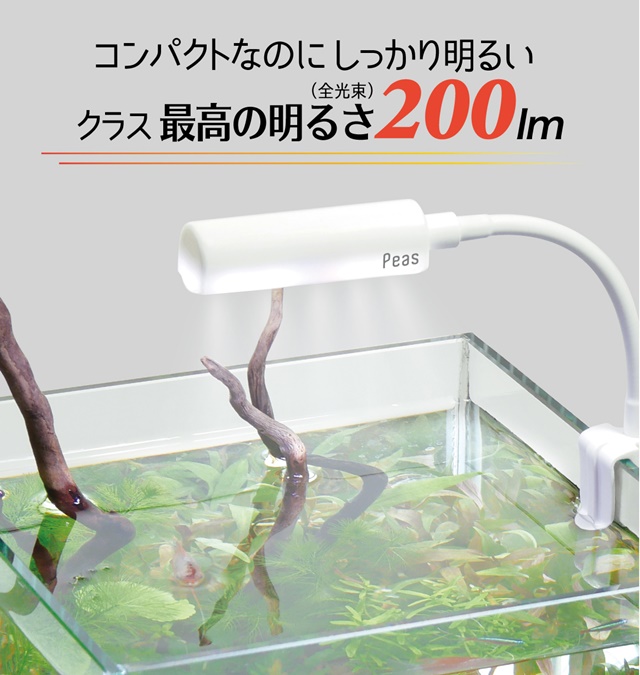 ミニＬＥＤ ピースホワイト～コンパクトなのに従来より明るい～