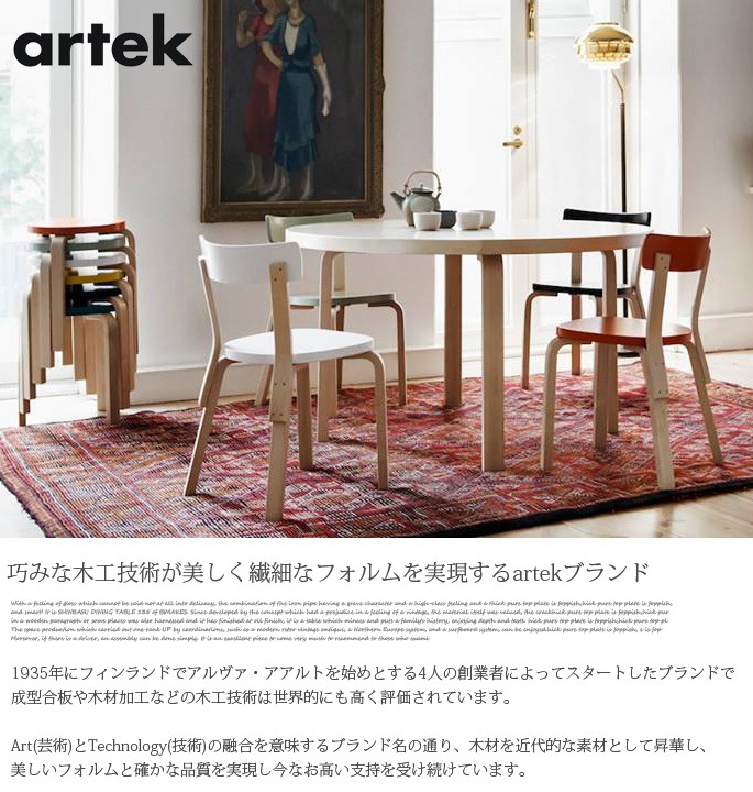 artek◆aalto◆アルテック◆アルヴァアアルト◆stool60 公式】Artek（アルテック）- スツール60 ナチュラルラッカー