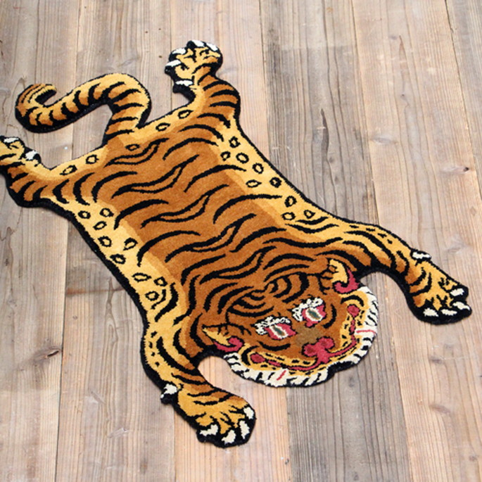 ラグ Tibetan Tiger Rug DTTR-02 / X Large チベタンタイガーラグ DTTR