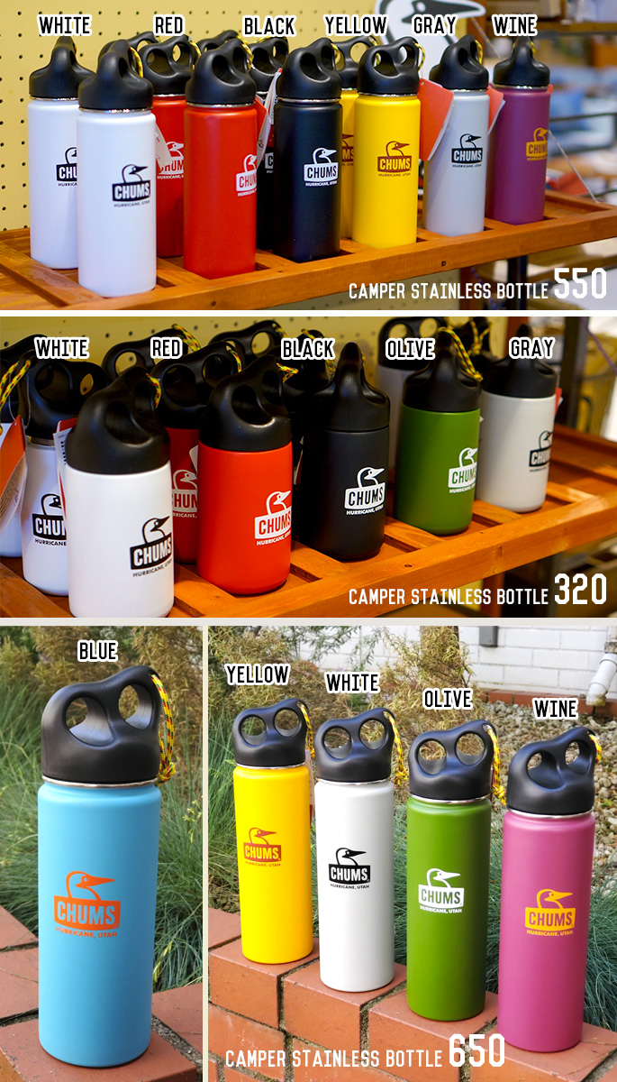 CHUMSコンパクトチェア、ステンレスボトル320、フリスビーセット CHUMS
