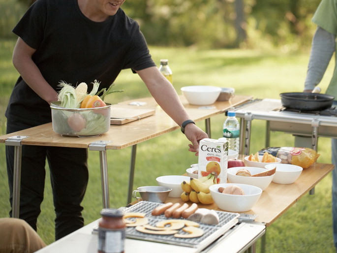 テーブル Multifunction table bamboo マルチファンクションテーブル竹