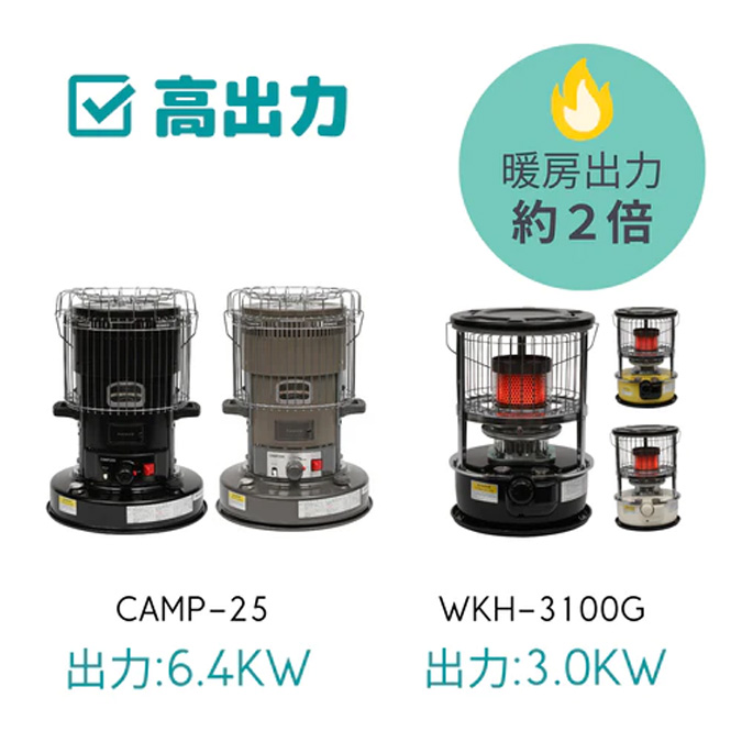 PASECO CAMP-25 石油ストーブ 送料無料】PASECO(パセコ) 対流形石油ストーブ CAMP-25 | PASECO