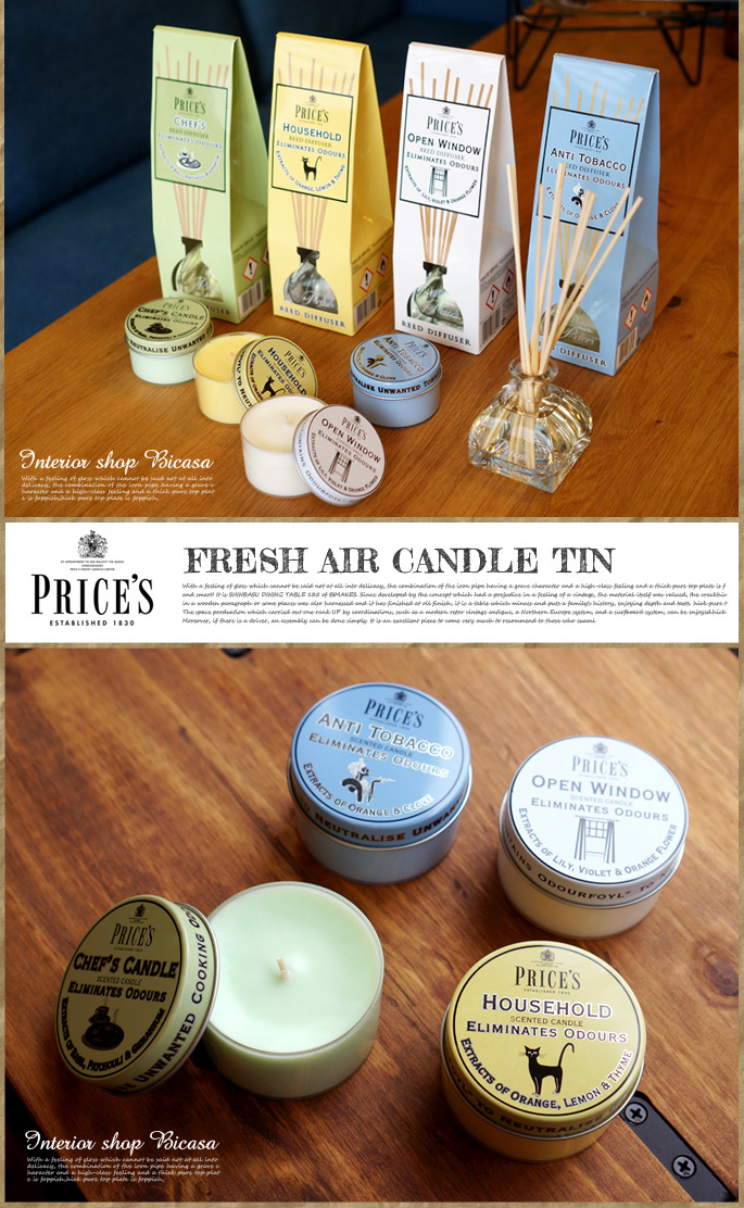 クリアキャップキャンドル（CANDLE TIN）フレッシュエアー