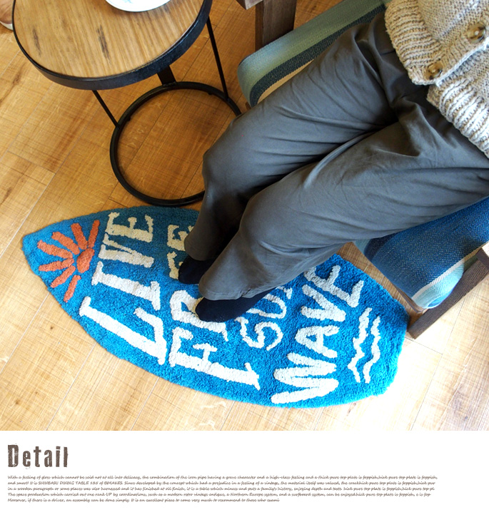モチーフマット Surf Board FL-1186 約40×100cm デザイナーズ