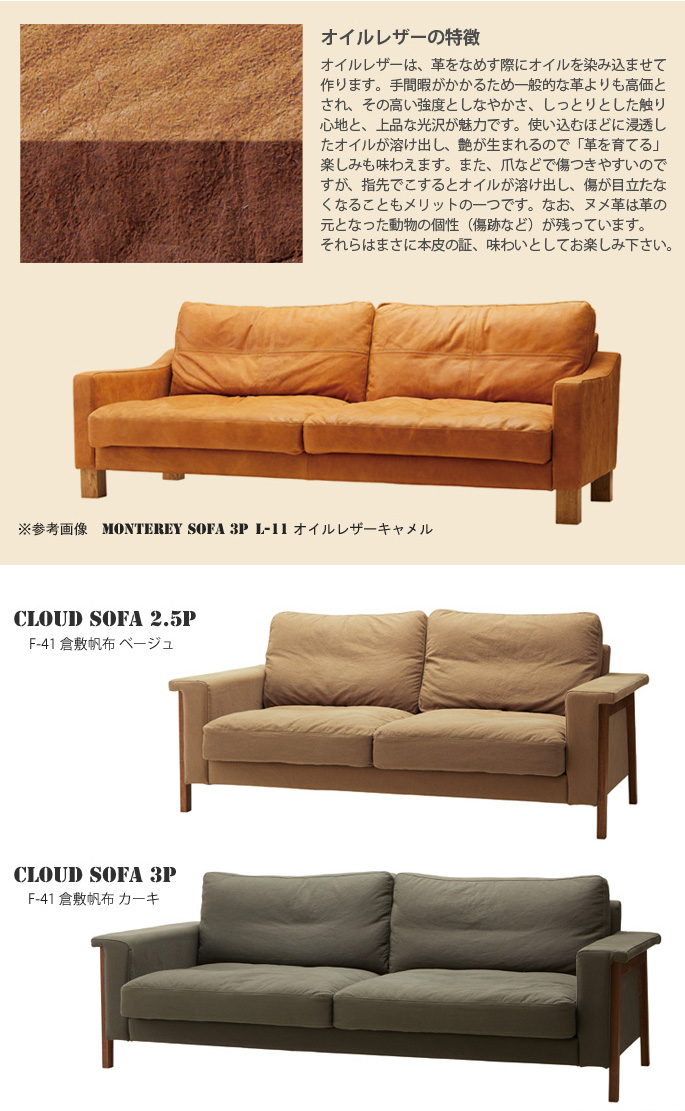 クラウドソファ 2.5P(Cloud Sofa 2.5P) ファブリック スイッチ