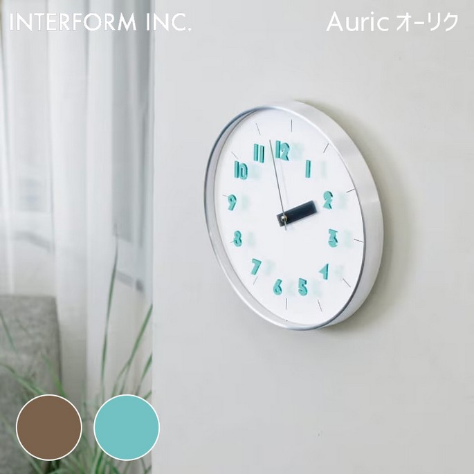 時計 Auric オーリク ウォールクロック インターフォルム CL-4622 掛け時計 クロック
