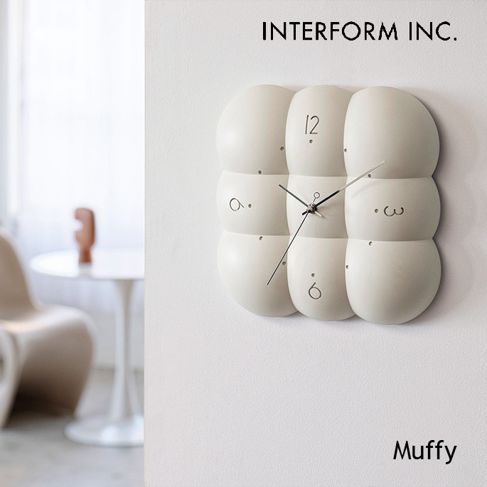 時計 インターフォルム INTERFORM  Muffy ムフィ ウォールクロック CL-4426 掛け時計