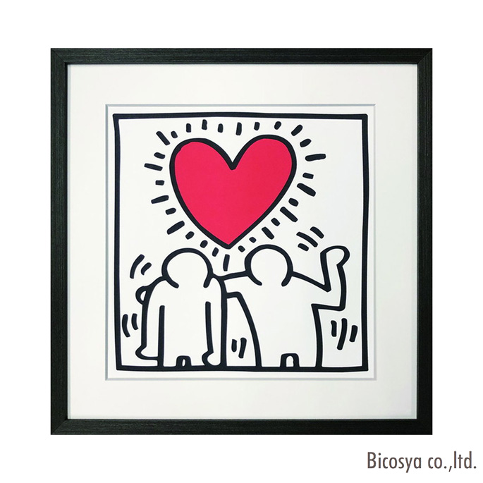 絵画 ジェーアイジー JIG キース・ヘリング Keith Haring「Untitled（be mine）、1987」 IKH-62512 美術 アート