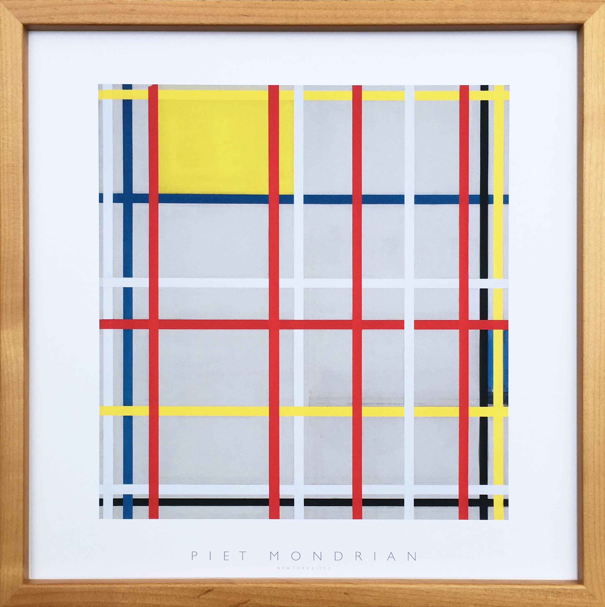 Piet Mondrian New York City,3-NA アートフレーム IPM-62135 ラフィナート