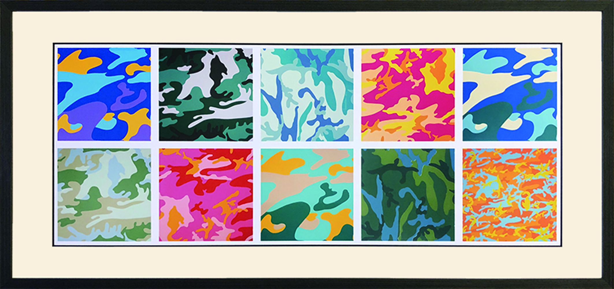 Andy Warhol CAMOUFLAGE, 1987 アートフレーム IAW-62500 ラフィナート