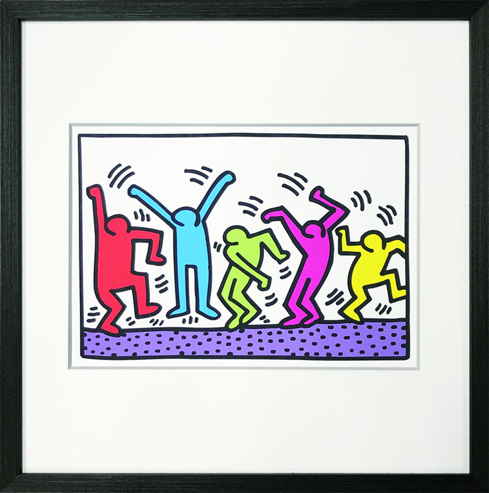 Keith Haring Untitled (dance) アートフレーム IKH-62515 ラフィナート