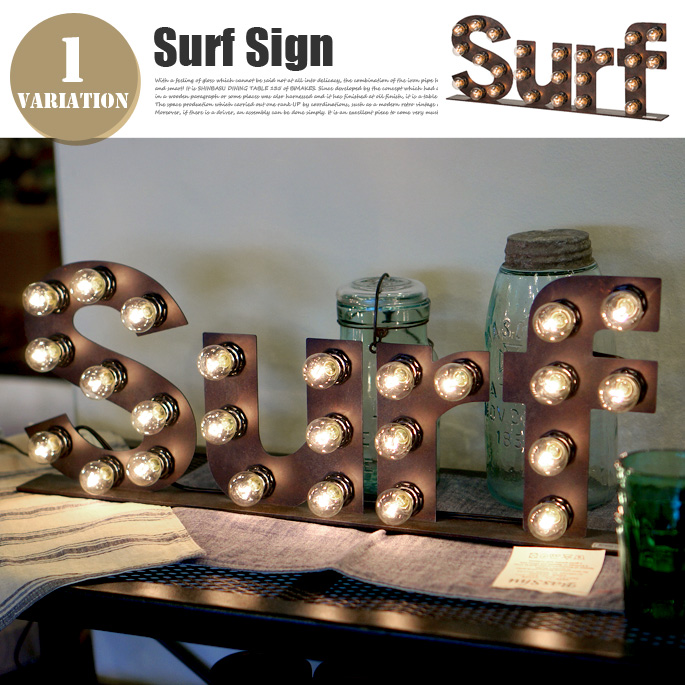 サインランプ サーフ Sign Lamp Surf AW-0404V テーブルスタンド アートワークスタジオ ART WORK STUDIO